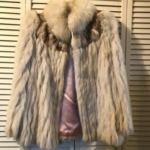 Vintage Blue Fox Fur Coat 1980’s